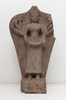 Goddess Durga Slaying the Buffalo Demon (Mahishasuramardini), Angkor period, 10th century. Creator: Unknown.