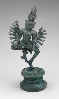 Dancing Hevajra (Ardhaparyanka), Angkor period, 12th/13th century. Creator: Unknown.