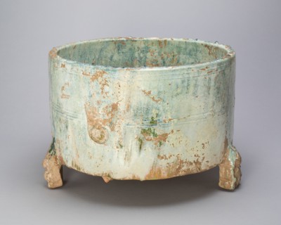Tripod Cylindrical Jar (Lian or Zun), Eastern Han dynasty (25-220 A.D.), 2nd century. Creator: Unknown.