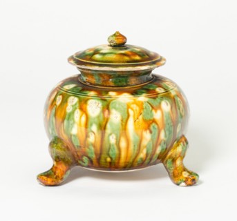 Covered Tripod Jar, Tang dynasty (618-907), first half of 8th century. Creator: Unknown.