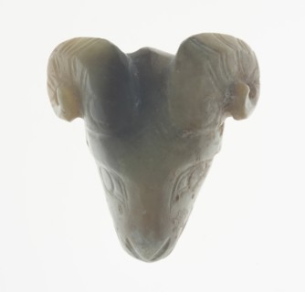 Pendant with Ram Head, Shang or Western Zhou period, 13th/11th century B.C. Creator: Unknown.