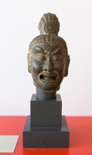 Head of a Guardian King, n.d., style of Tang dynasty (618-907). Creator: Unknown.