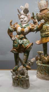 Armored Guardian King (Tianwang) Trampling Demon, Tang dynasty, first half of 8th century. Creator: Unknown.