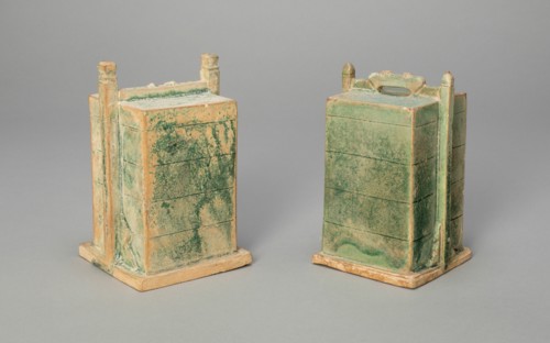 Miniature Stacked Boxes Simulating Food Containers (Mingqi), Ming dynasty (1368-1644). Creator: Unknown.