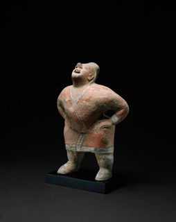 Entertainer (Tomb Figure), Northern dynasties, 6th century. Creator: Unknown.