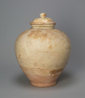 Covered Jar, Tang dynasty (618-906), early 8th century. Creator: Unknown.