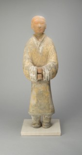 Female Attendant (Tomb Figurine), Western Han dynasty (206 B.C.-A.D. 9), c. 2nd century B.C. Creator: Unknown.