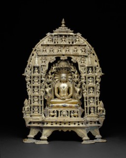 Altarpiece with the First Jaina Tirthankara Rishabhanatha Surrounded by Twenty-..., 1089 A.D. Creator: Unknown.