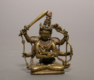 Guhyasamaja Manjuvajra, an Esoteric Form of Bodhisattva Manjushri, Pala period, 12th century. Creator: Unknown.