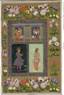 St. Petersburg Album, top left: Iran, c. 1740; top right: Iran, c. 1748; bottom left: India, 18th... Creator: Unknown.