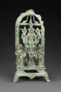 God Vishnu with Lakshmi and Sarasvati, Pala period, 10th/11th century. Creator: Unknown.