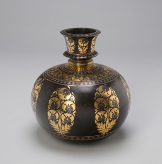 Globular Huqqa Base with Floral Design, 19th century. Creator: Unknown.