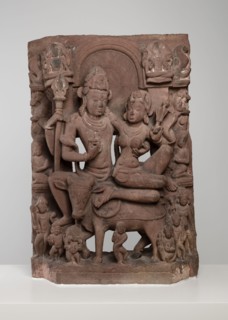 God Shiva Seated in Loving Embrace with Goddess Uma on the Bull Nandi, 9th century. Creator: Unknown.