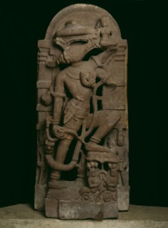 Boar Incarnation of God Vishnu (Varaha) Lifting the Earth Goddess Bhudevi, 11th century. Creator: Unknown.