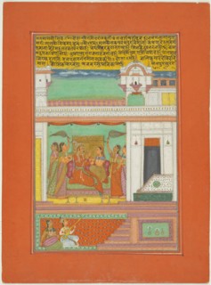 Raga Malkaushika, Page from a Jaipur Ragamala Set, 1750/70. Creator: Unknown.