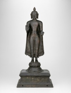 Buddha with Left Hand in Gesture of Gift-Giving (Varadamudra), Chola period, 11th/12th century. Creator: Unknown.