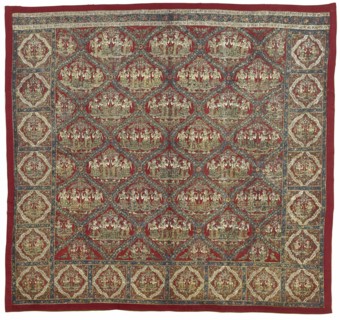 Pichvai with Ladies under the Tree Motif (Vrikshachari), About 1820/30. Creator: Unknown.
