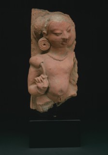 Male Deity (Deva) Holding a Lotus Bud, Gupta period, 4th/5th century. Creator: Unknown.
