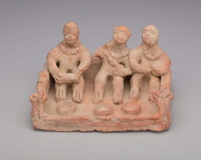 Votive Tank Shrine with Three Monkey Musicians, 1st/2nd century. Creator: Unknown.