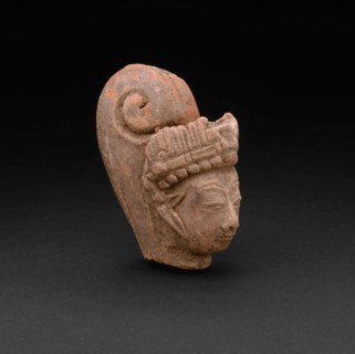 Head from a Figurine of a Female, 14th/15th century. Creator: Unknown.