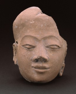 Fragment of a Face, 14th/15th century. Creator: Unknown.