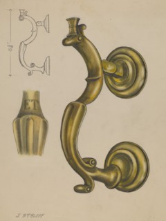 Door Knocker, c. 1936. Creator: Jack Staloff.