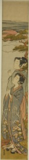 Greeting the Rising Sun on New Year's Day, c. 1774. Creator: Isoda Koryusai.