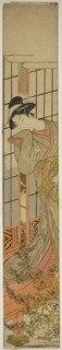 Eavesdropping, c. 1780. Creator: Isoda Koryusai.