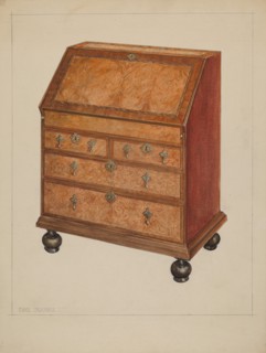 Desk, c. 1937. Creator: Charles Squires.