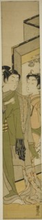 Taking Leave, c. 1770. Creator: Isoda Koryusai.