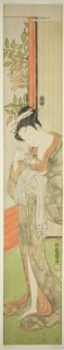 Young Woman Feeding a Rat, c. 1771. Creator: Isoda Koryusai.