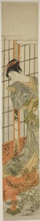 Eavesdropping, c. 1773. Creator: Isoda Koryusai.