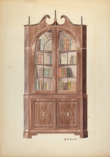 Corner Cupboard, c. 1937. Creator: Robert Stewart.