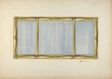 Gilt Mirror, c. 1937. Creator: Robert Stewart.
