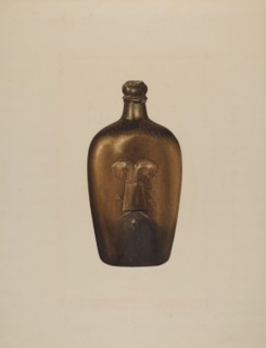 Flask, c. 1938. Creator: Isidore Steinberg.