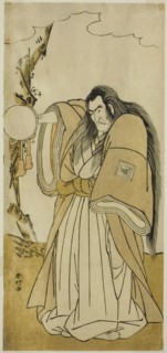 The Actor Ichikawa Danzo IV as Shutokuin in the Play Tokimekuya O-Edo no Hatsuyuki..., c. 1780. Creator: Katsukawa Shunko.