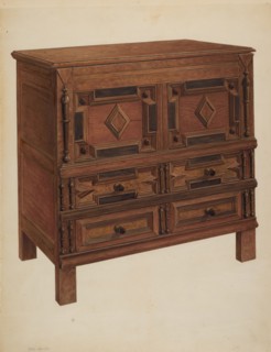 Chest with Two Drawers, c. 1939. Creator: Charles Squires.