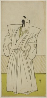 The Actor Ichikawa Danjuro V as Enya Hangan (?) in the Play Kanadehon Chushin Nagori...c. 1780. Creator: Katsukawa Shunko.