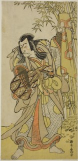 The Actor Ichikawa Danjuro V as Kazusa no Akushichibyoe Kagekiyo Disguised as a Blind..., c1779. Creator: Katsukawa Shunko.