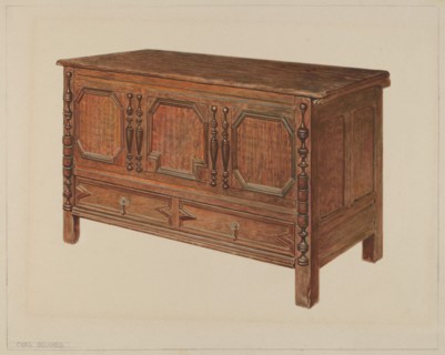 Chest, c. 1937. Creator: Charles Squires.