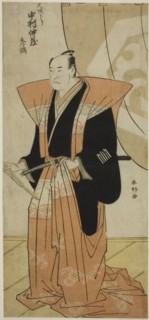 The Actor Nakamura Nakazo I Greeting the Audience on His Return from Osaka, c. 1788. Creator: Katsukawa Shunko.