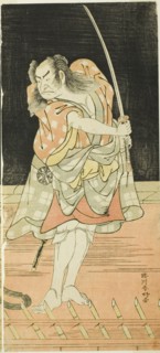 The Actor Nakamura Nakazo I as Danshichi Kurobei in Act Eight of the Play Natsu..., c. 1779. Creator: Katsukawa Shunko.