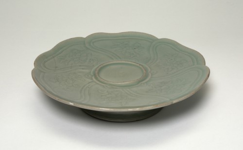 Cup Stand with Overlapping Petals and Floral Sprays, Korea, Goryeo dynasty (918-1392), mid-12th cent Creator: Unknown.