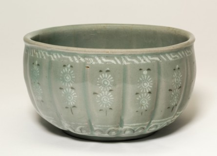 Fluted Bowl with Chrysanthemum Flower Heads, Korea, Goryeo dynasty (918-1392), late 13th century. Creator: Unknown.