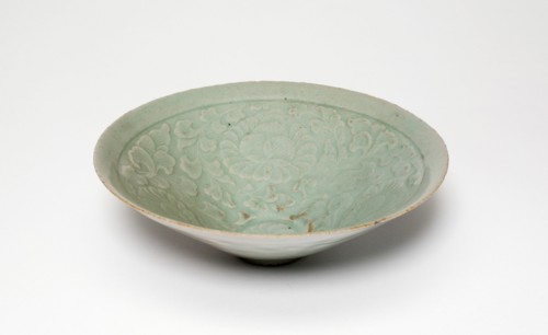 Conical Bowl with Peony Flowers, North Korea, Goryeo dynasty (918-1392), early 12th century. Creator: Unknown.