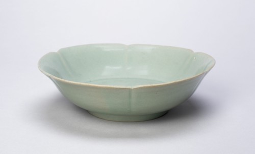 Shallow Foliate Bowl, Korea, Goryeo dynasty (918-1392), 12th century. Creator: Unknown.