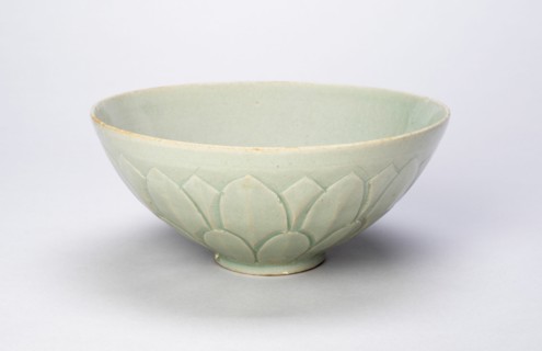 Bowl with Layered Lotus Petals, South Korea, Goryeo dynasty (918-1392), 12th century. Creator: Unknown.