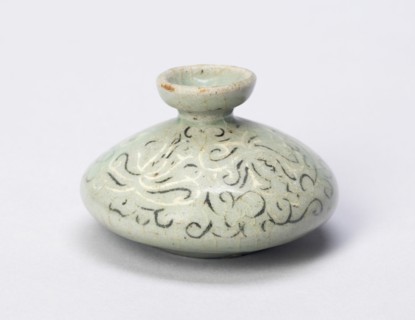 Oil bottle with Scrollwork, South Korea, Goryeo dynasty (918-1392), 12th/13th century. Creator: Unknown.