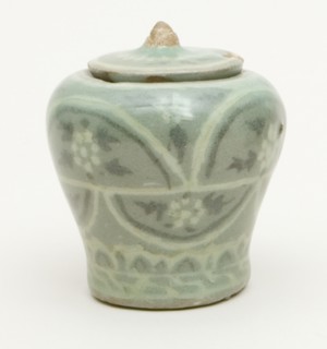 Miniature Covered Jar, South Korea, Goryeo dynasty (918-1392), 12th/13th century. Creator: Unknown.