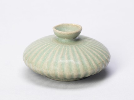 Lobed Oil Bottle, South Korea, Goryeo dynasty (918-1392), early/mid 12th century. Creator: Unknown.
